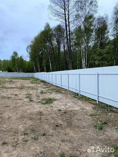 Заборы из профнастила / заборы / забор сетка 3D