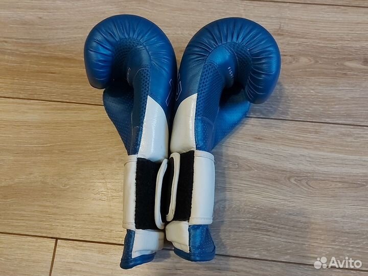 Боксерские перчатки детские 8 oz синие