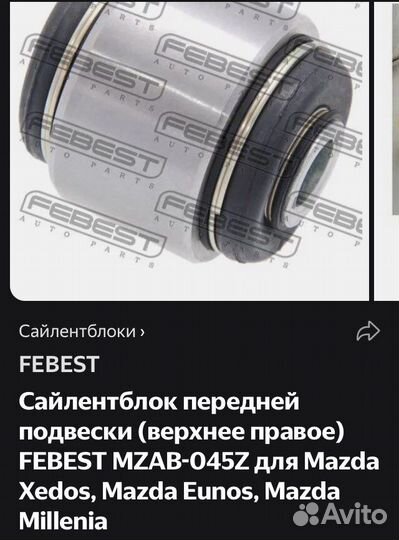 Сайлентблоки переднего рычага