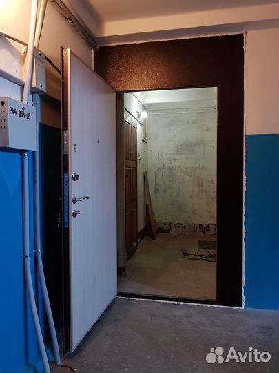 Двери метал,перегор, Дуб Хантон,Коричн,Пеноплекс