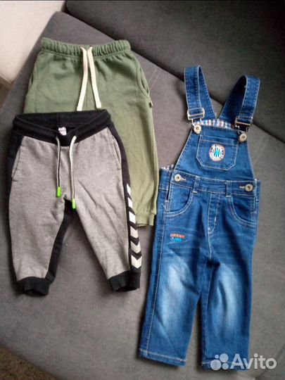 Джинсовый комбинезон р. 80-86