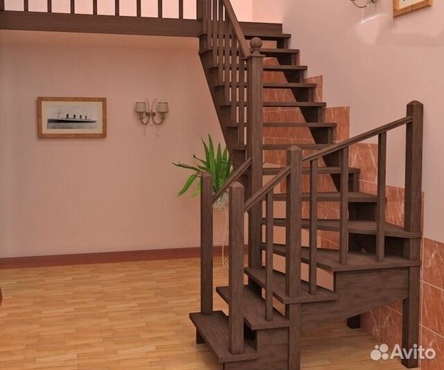 Модульная деревянная лестница