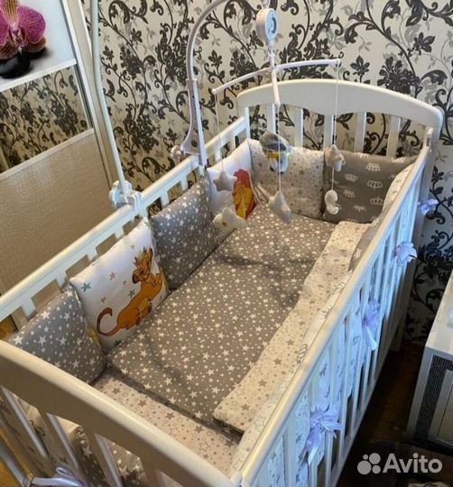 Кроватка детская с наполнением