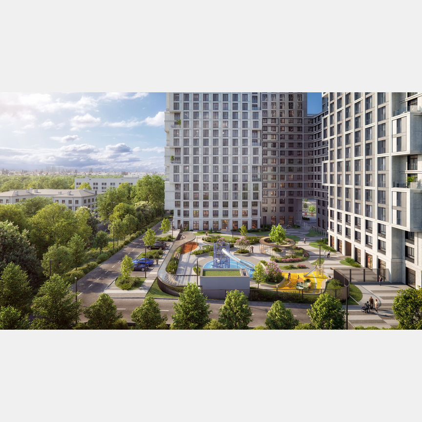 3-к. апартаменты, 65,4 м², 2/20 эт.