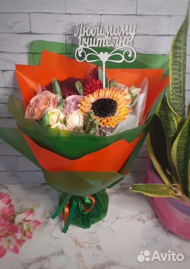 Съедобный букет из зефира