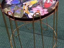 Кофейный столик мозаика витражным стеклом