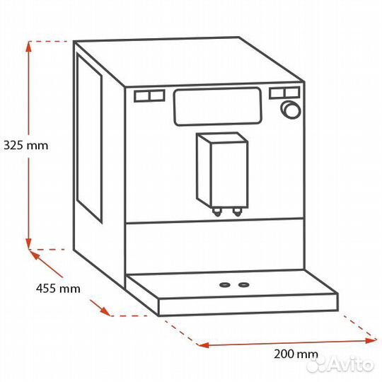 Новая Кофемашина Melitta E 950-204 Solo красный чи