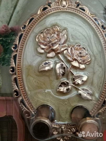 Салфетница винтажная черная золото