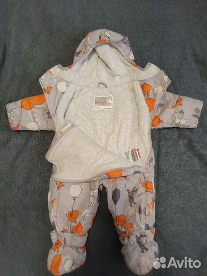 Детский комбинезон конверт от 0 до 6 мес