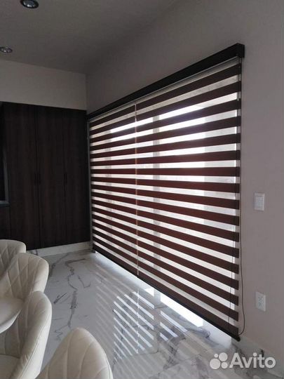 Рулонные шторы, жалюзи плиссе, горизонтальные