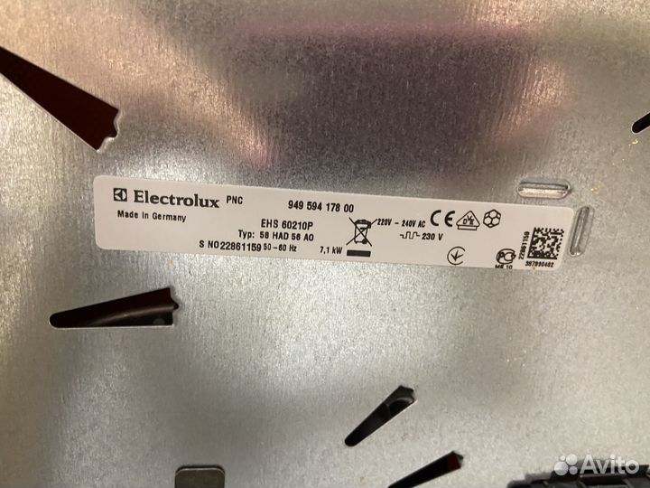 Варочная панель электрическая Электролюкс