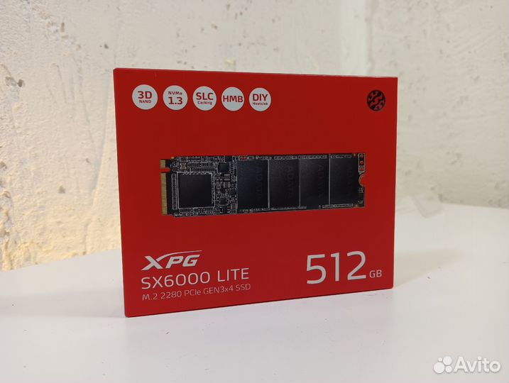 SSD M2 XPG SX6000 512GB новый