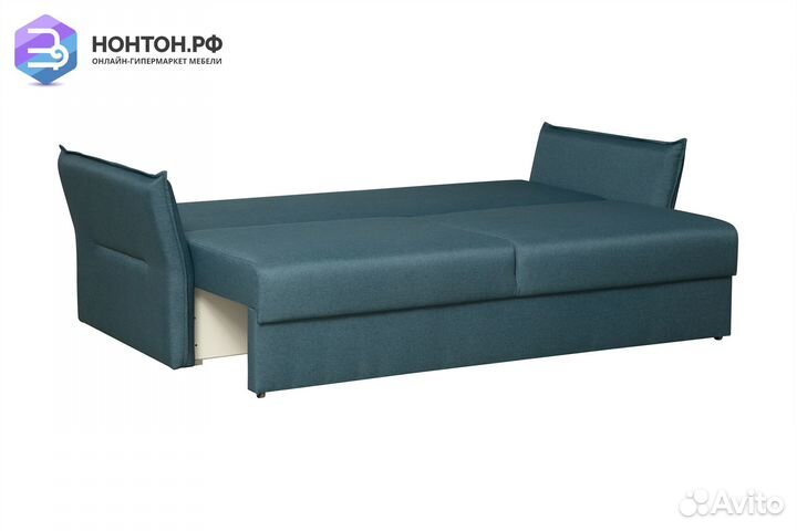 Диван еврокнижка Бруклин 3-х местный синий