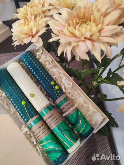 Свечи ручной работы из вощины