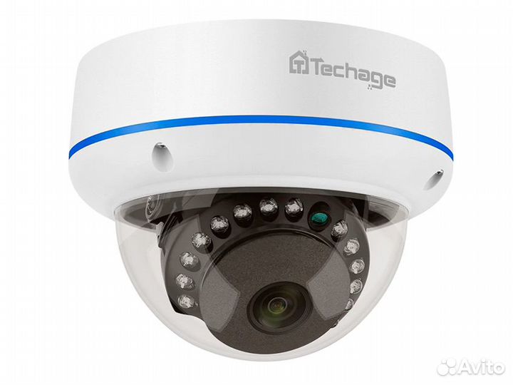 Купольная IP-камера Techage H.265, 5 Мп POE