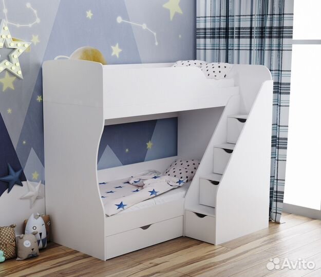 Двухъярусная кровать 80х180
