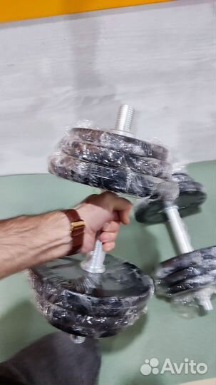 Гантели обрезиненные 39кг