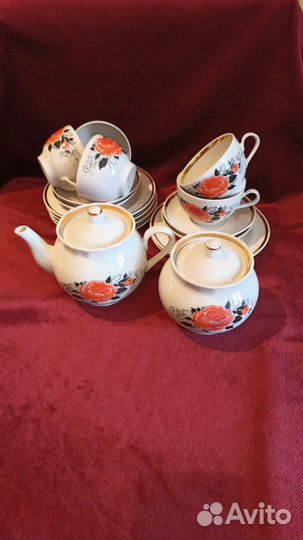 Сервиз чайный фарфор СССР