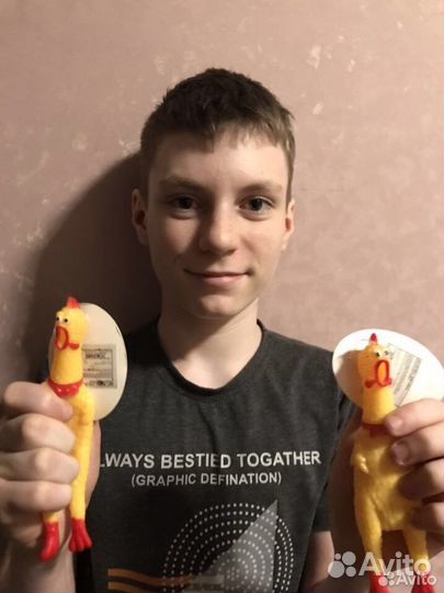 Курица пищалка для собак