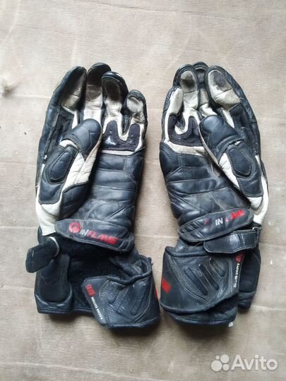 Мотоперчатки кожаные