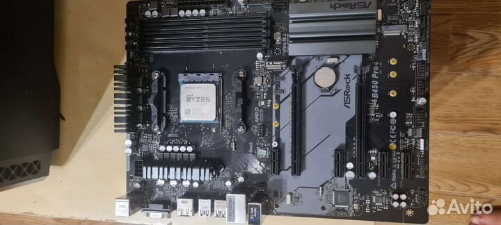 Сборка ASRock b450 pro.проц 3400g