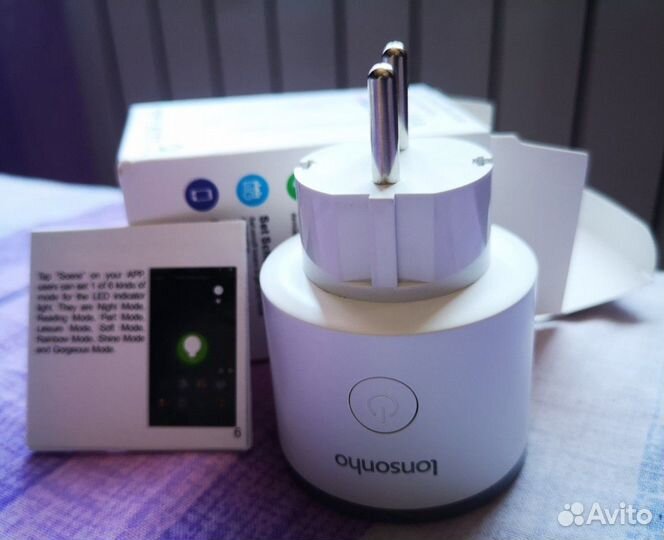 Умная wi-fi розетка 16А Lonsonho с ваттметром
