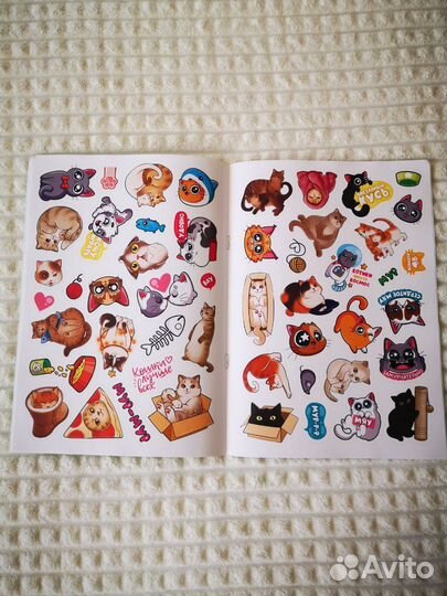 Наклейки стикеры Котики