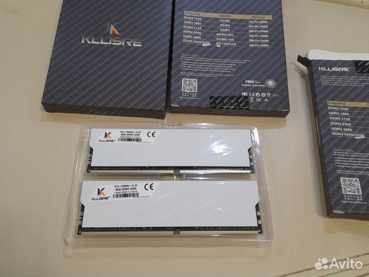Ddr4 2x8gb 16gb 3200 Kllisre новая