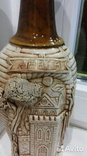 Бутылка керамическая коллекционная