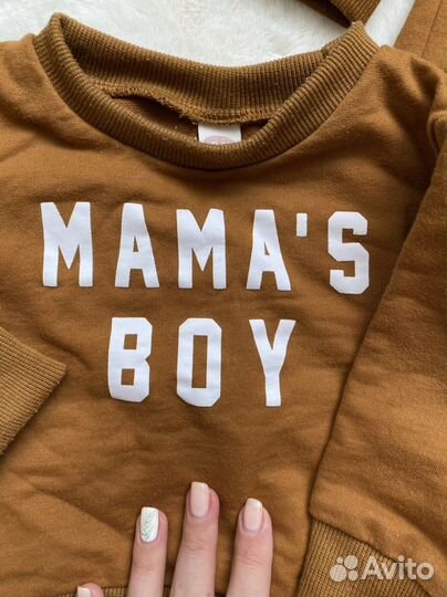 Комплект свитшот 2шт+ рубашка 2шт мальчик 62 и 68