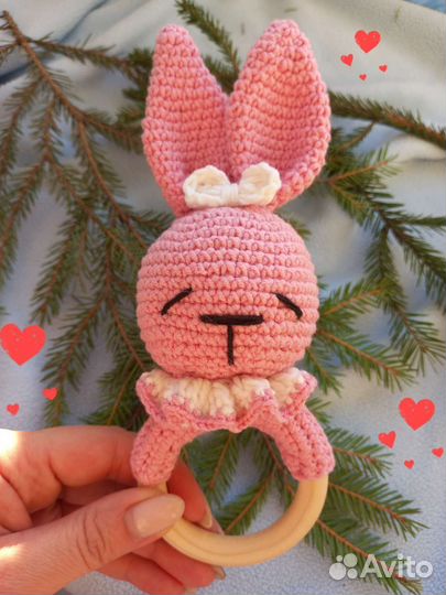 Заяц погремушка,грызунок