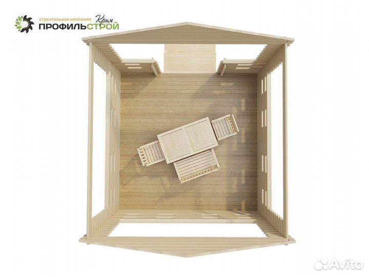 Беседка из бруса (45/60мм) 