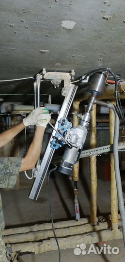 Алмазное бурение сверление отверстий, резка бетона