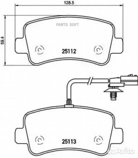 Колодки торм.зад