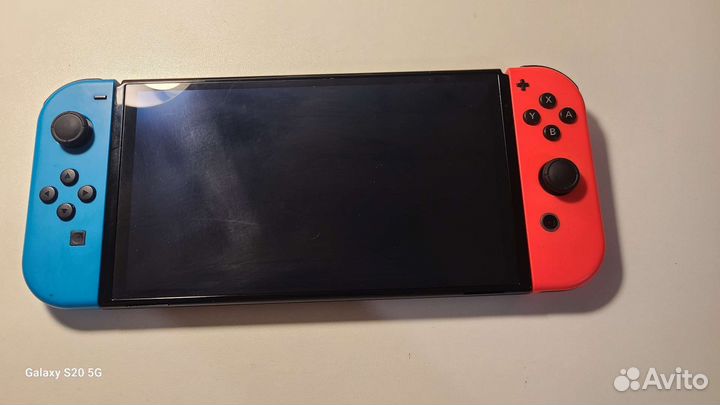 Nintendo switch oled чипованая(picofly), sd 128 gb