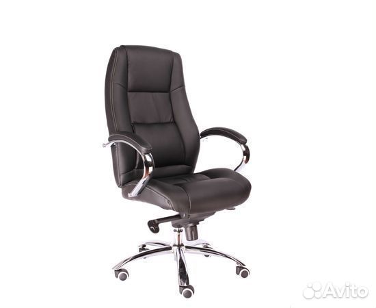 Кресло офисное EverProf Kron M Кожа Черный