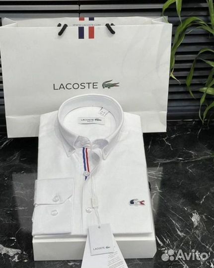 Стильная рубашка Lacoste art 1410 опт сам