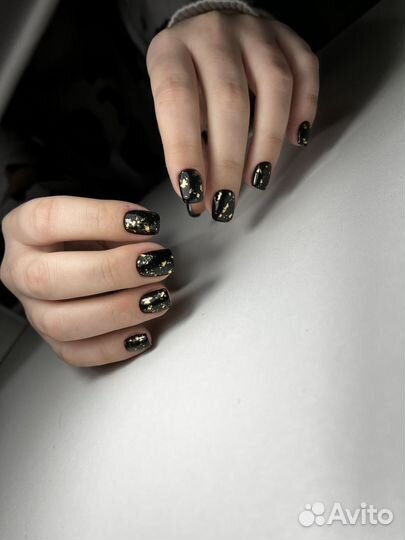 Маникюр+однотон