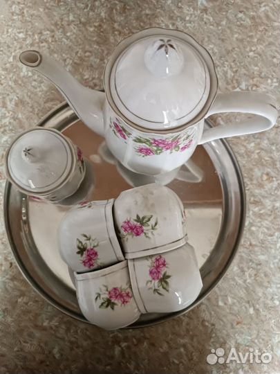 Винтажный кофейный сервиз из 70- х