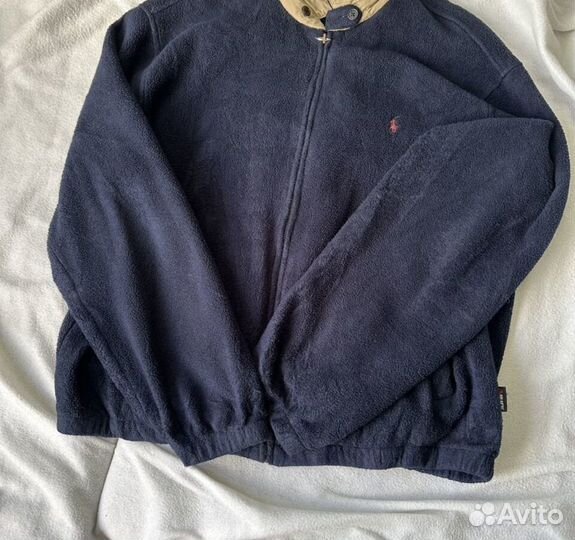 Флисовый харингтон polo ralph lauren polartec