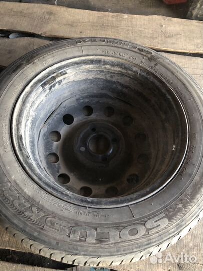 Летние колеса в сборе Kumho r15 Renault Logan 1