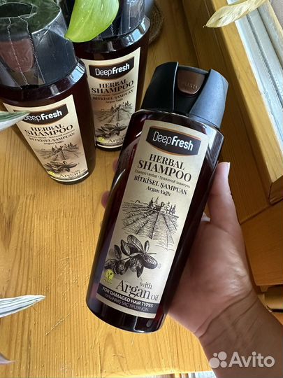 Травяной шампунь турецкий с аргановым маслом