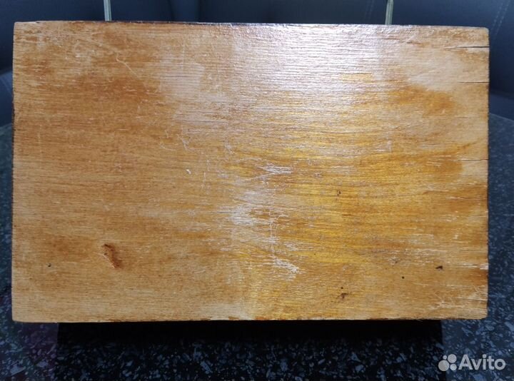 Шкатулка деревянная СССР, винтаж, редкость