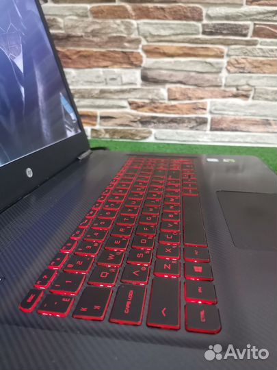 Игровой ноутбук hp omen 17 4k/i7/1060 6гб/16озу