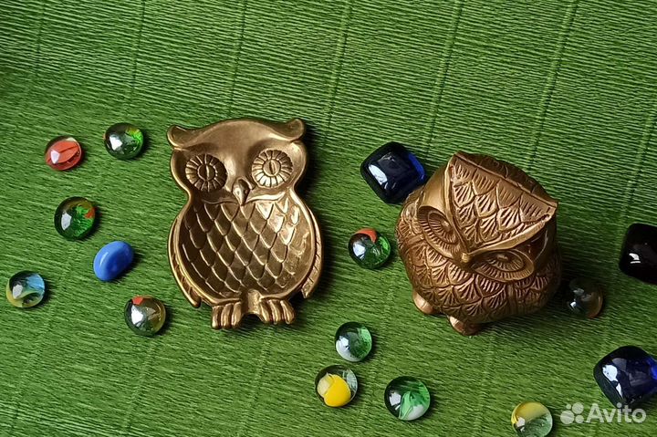 Статуэтка металлическая Сова