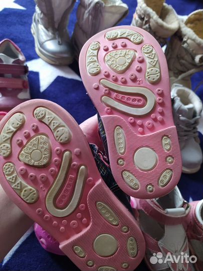 Детская обувь для девочек пакетом 21-22