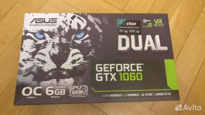 Видеокарта gtx 1060 6gb asus dual oc
