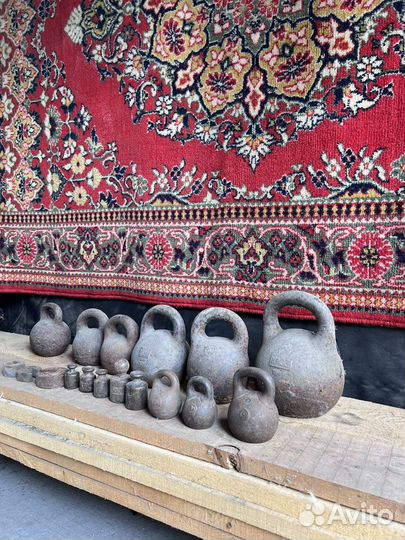 Гири фунтовые старинные весовые