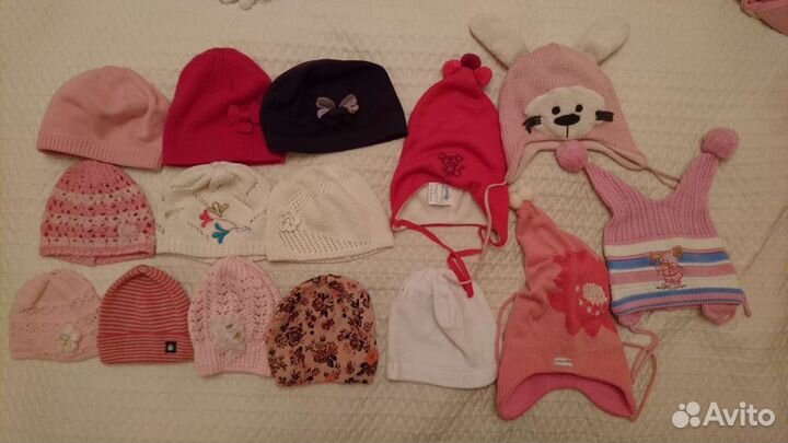 Шапки, перчатки 1-6 лет, цена от
