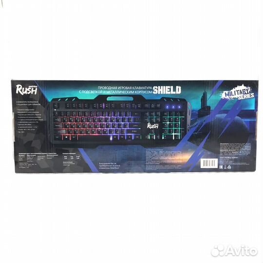 Клавиатура игровая smartbuy rush shield SBK-355G-K